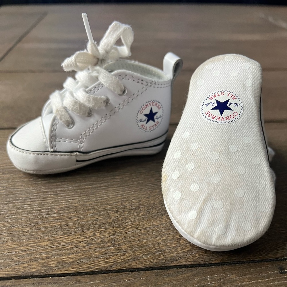Infant Converse/Chuck Taylor White High Top Shoes